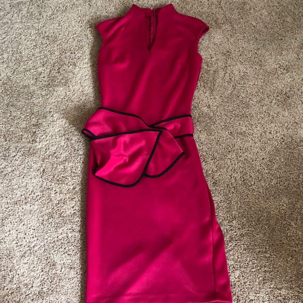New York & Co belt tie stretch dress